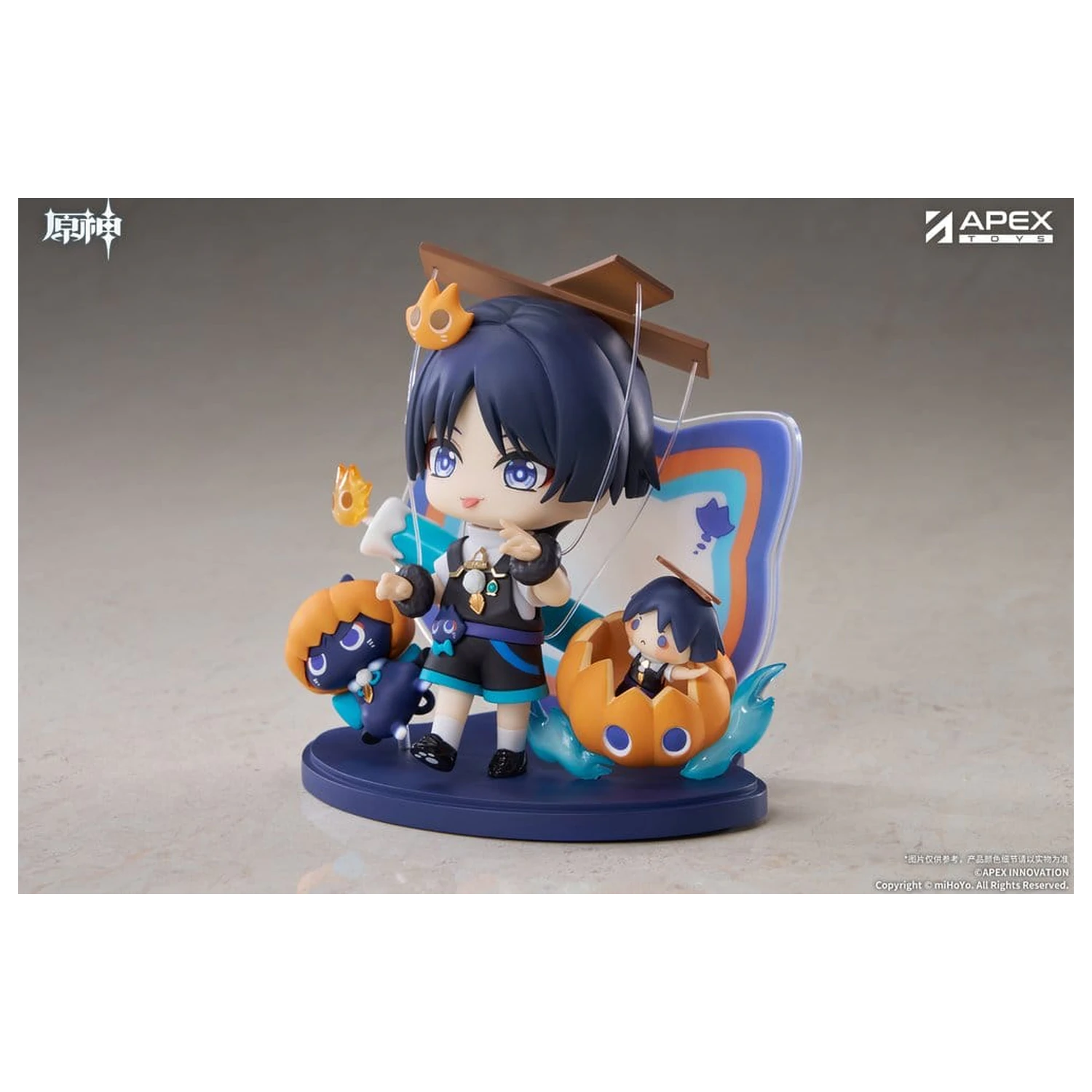 Genshin Impact You Ye Qi Xiang Series Chibi Chara PVC Soška Wanderer 10 cm fotografii produktu