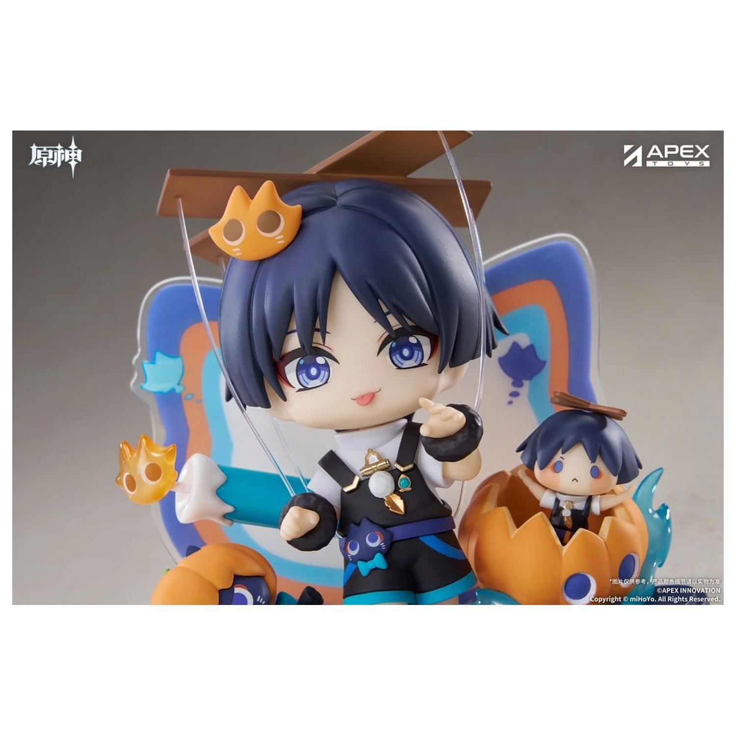 Genshin Impact You Ye Qi Xiang Series Chibi Chara PVC Soška Wanderer 10 cm fotografii produktu