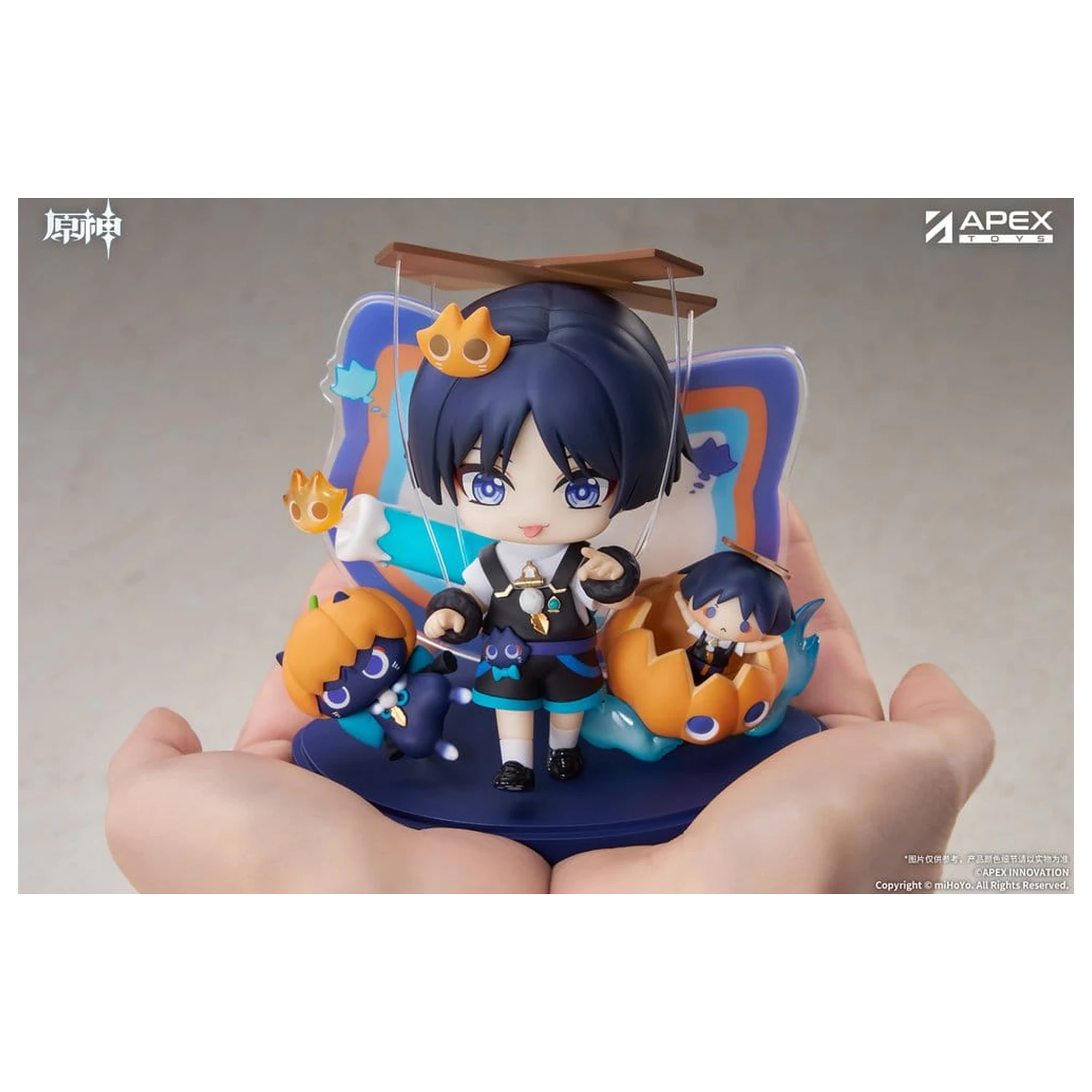 Genshin Impact You Ye Qi Xiang Series Chibi Chara PVC Soška Wanderer 10 cm fotografii produktu