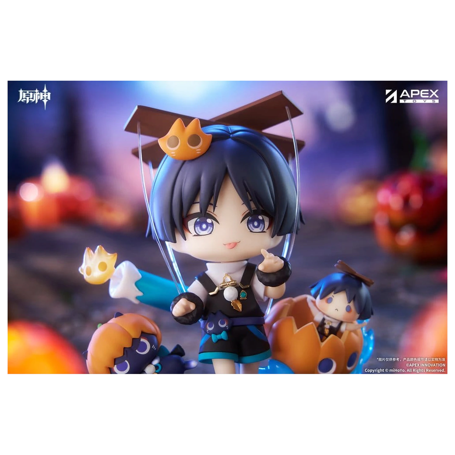 Genshin Impact You Ye Qi Xiang Series Chibi Chara PVC Soška Wanderer 10 cm fotografii produktu