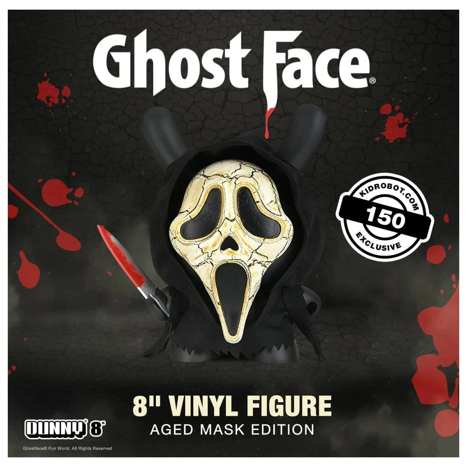 Ghost Face Dunny Art Toy vinylová figurka Aged Mask Edition 20 cm fotografii produktu