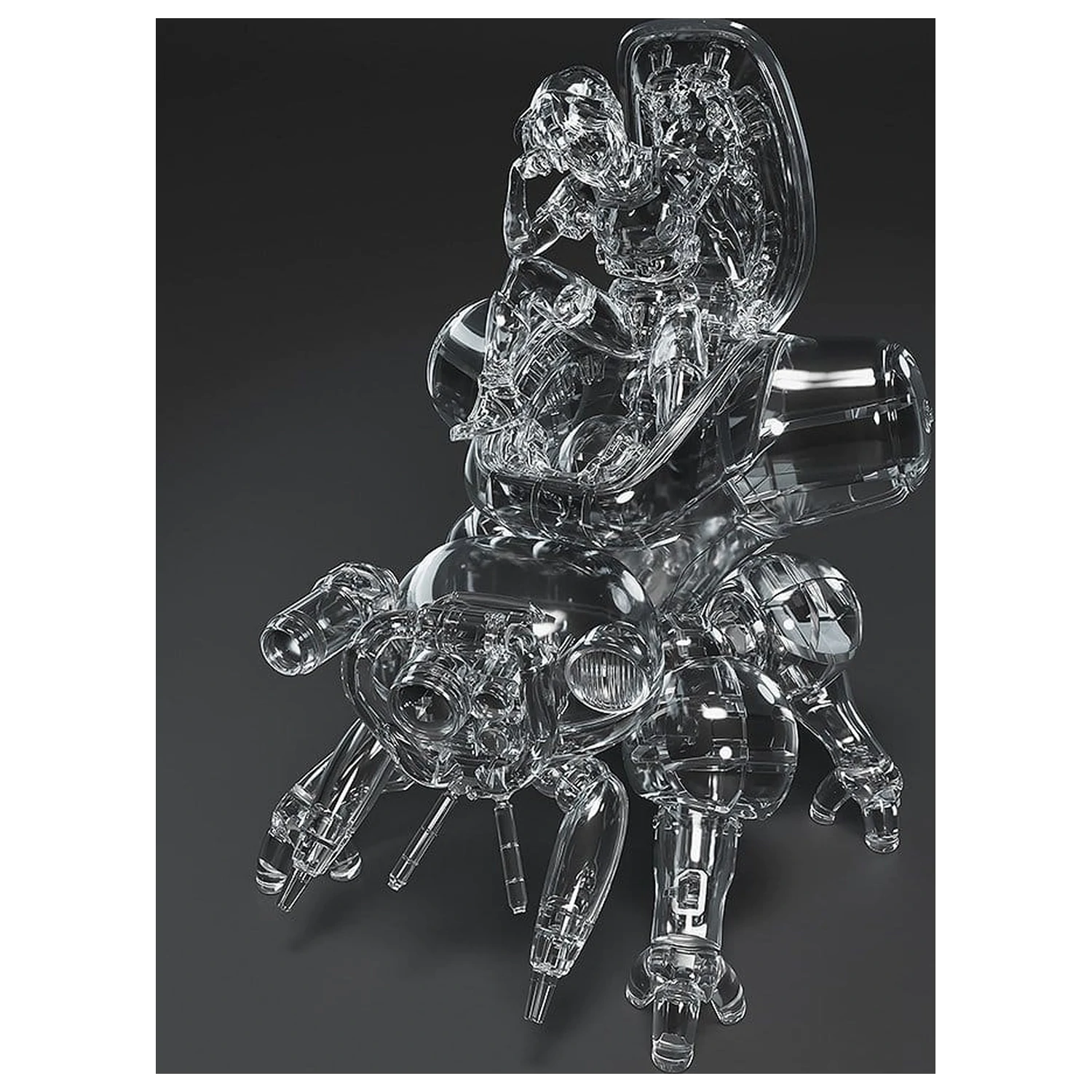 Ghost in the Shell PLAMAX minimum factory Plastový Model Kit Motoko Kusanagi s Fuchikoma: Thermoptic Camouflage Ver. 8 cm fotografii produktu