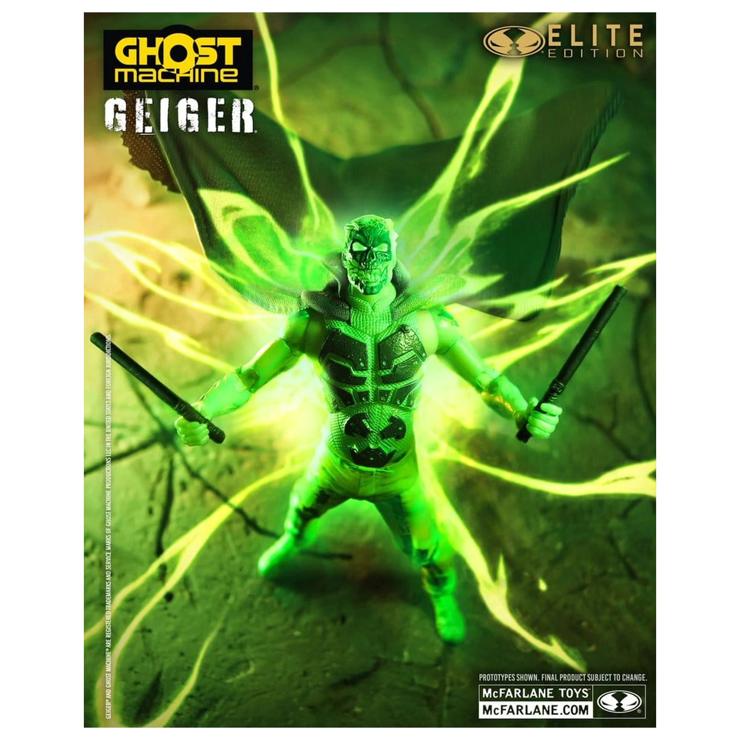 Ghost Machine McFarlane Elite Edition Deluxe akční figurka Geiger 18 cm fotografii produktu