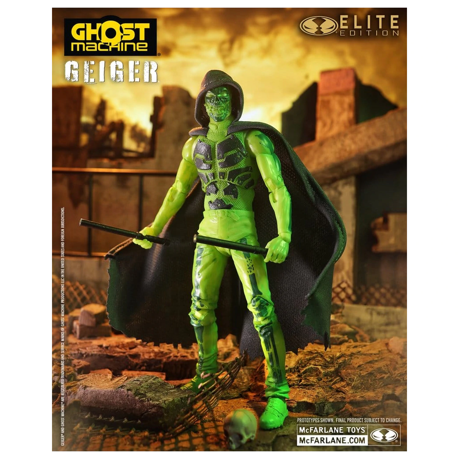 Ghost Machine McFarlane Elite Edition Deluxe akční figurka Geiger 18 cm fotografii produktu