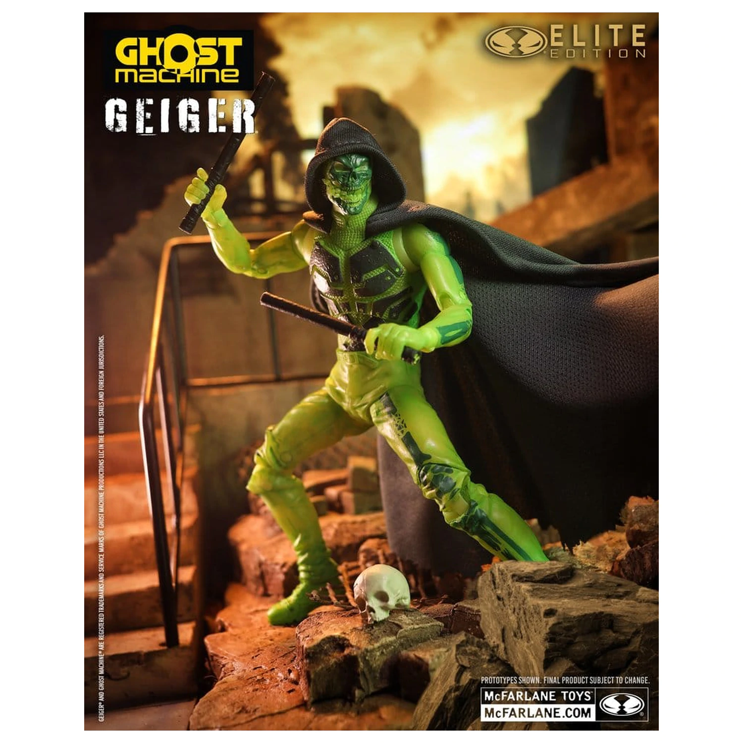 Ghost Machine McFarlane Elite Edition Deluxe akční figurka Geiger 18 cm fotografii produktu