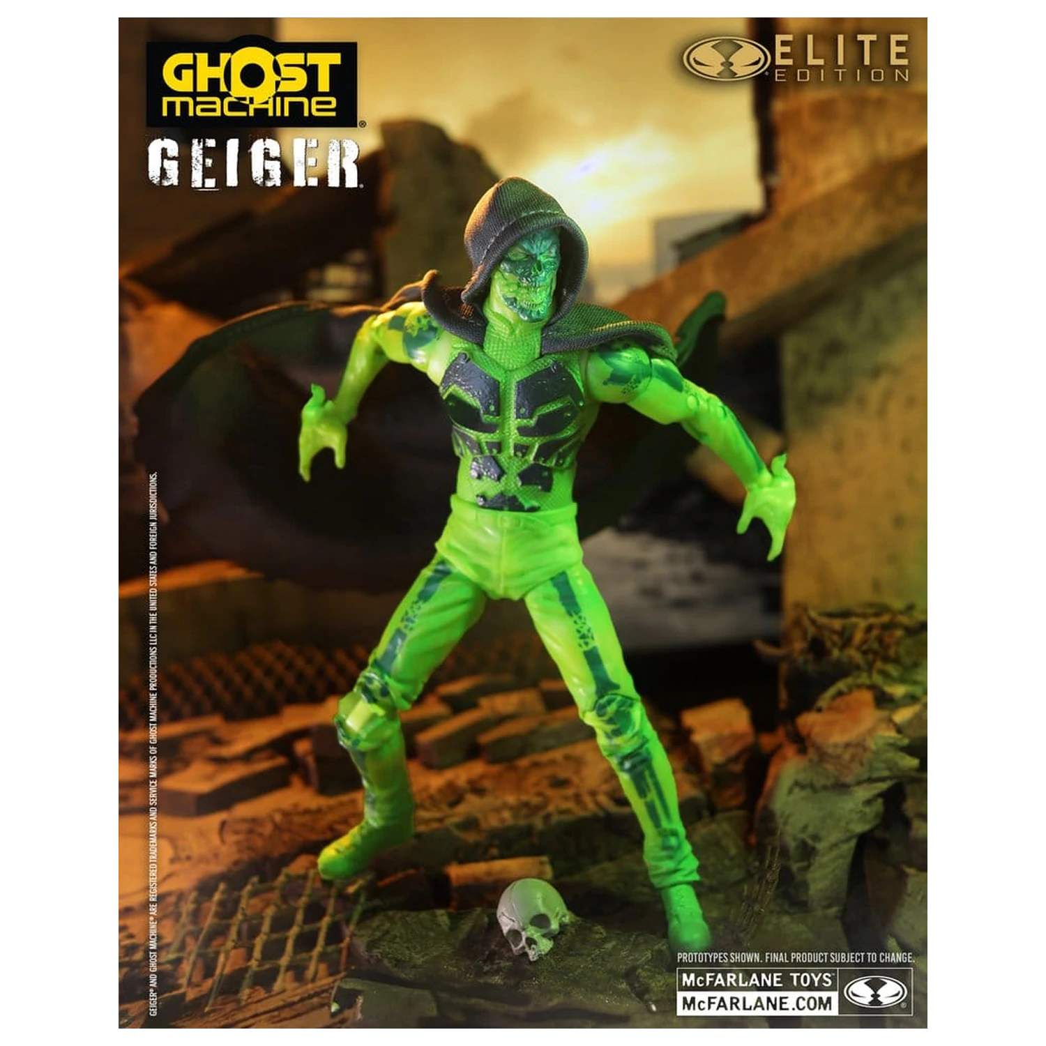Ghost Machine McFarlane Elite Edition Deluxe akční figurka Geiger 18 cm fotografii produktu