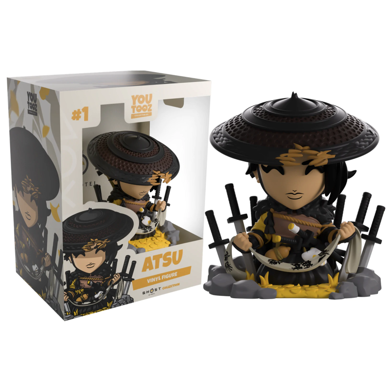 Ghost of Yōtei Atsu Figurka Youtooz 9,4 cm fotografii produktu