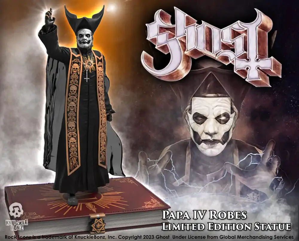 Ghost Rock Iconz Statue 1/9 Papa Emeritus IV (Black Robes) 22 cm Soška fotografii produktu