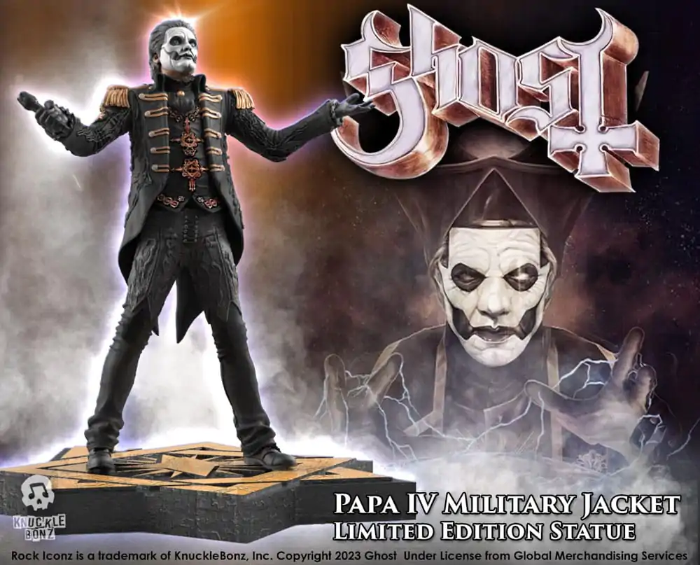 Socha Ghost Rock Iconz 1/9 Papa Emeritus IV (Vojenská bunda) 22 cm fotografii produktu