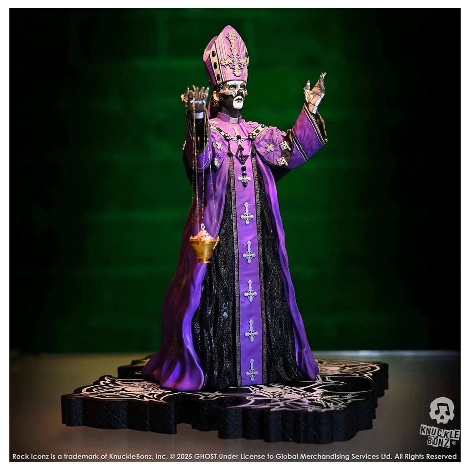 Ghost Rock Iconz Socha Papa V Perpetua Purple Robes 22 cm fotografii produktu
