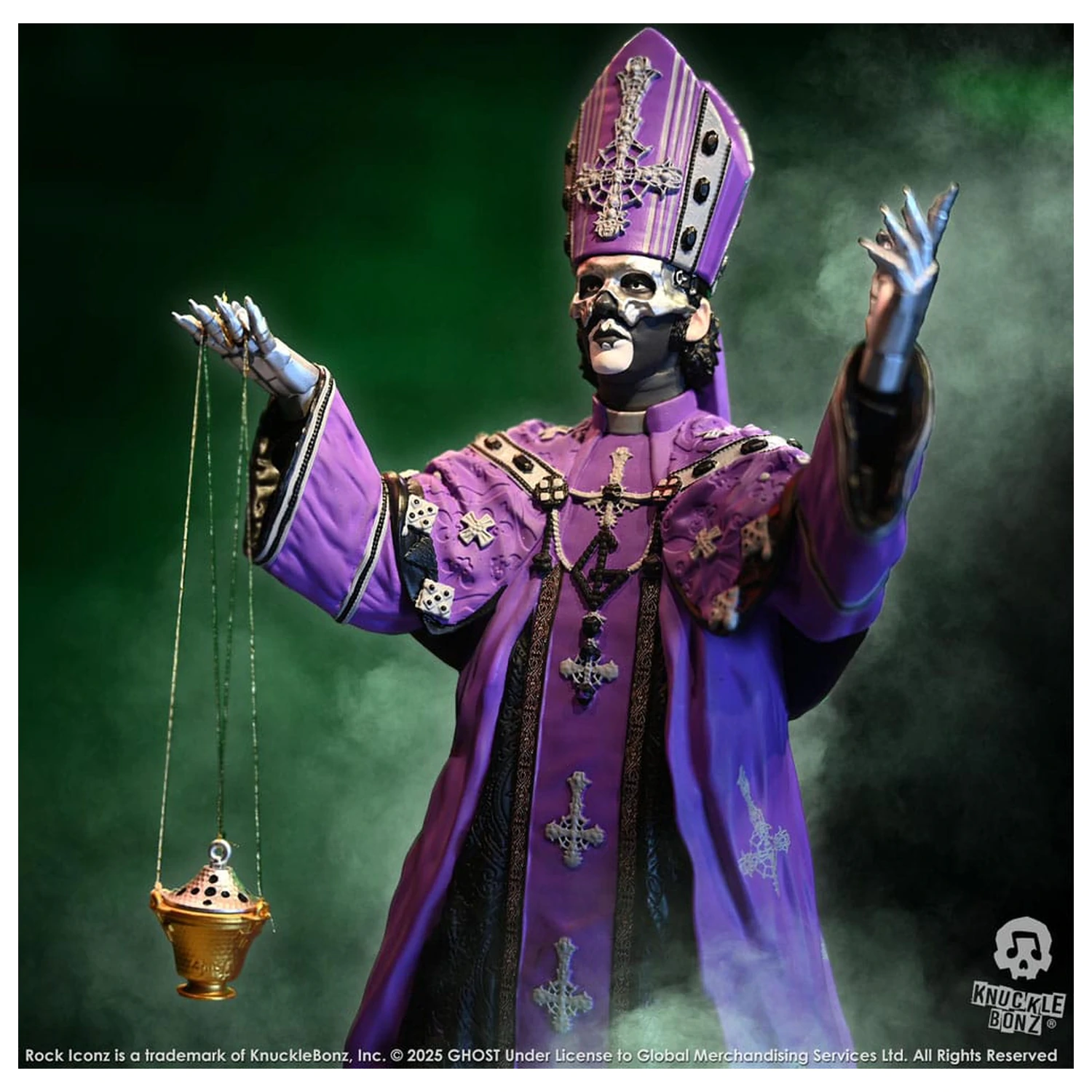 Ghost Rock Iconz Socha Papa V Perpetua Purple Robes 22 cm fotografii produktu