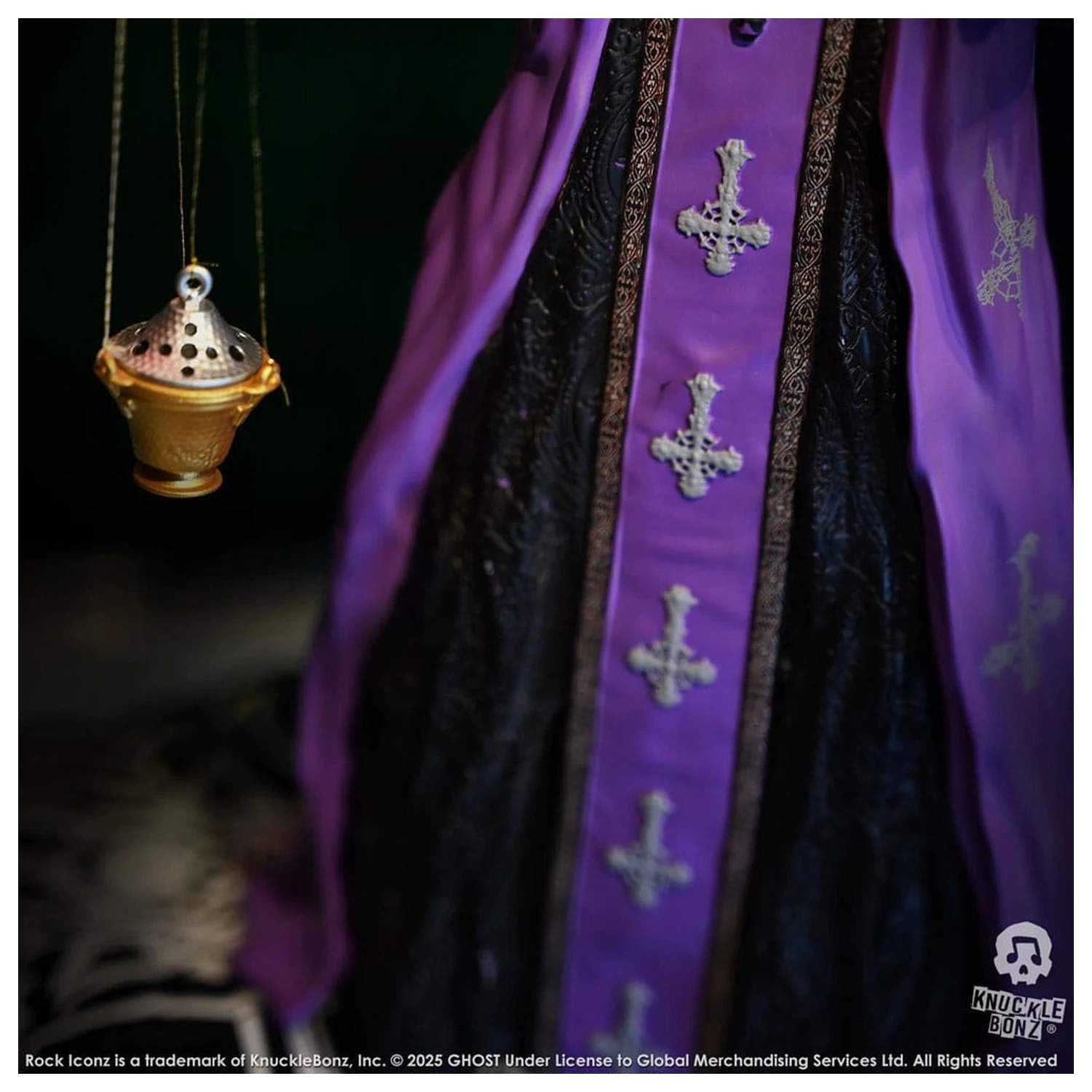 Ghost Rock Iconz Socha Papa V Perpetua Purple Robes 22 cm fotografii produktu