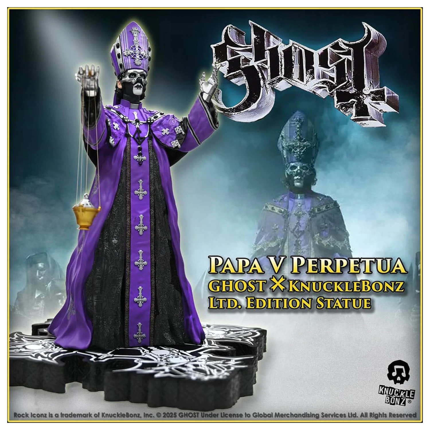 Ghost Rock Iconz Socha Papa V Perpetua Purple Robes 22 cm fotografii produktu