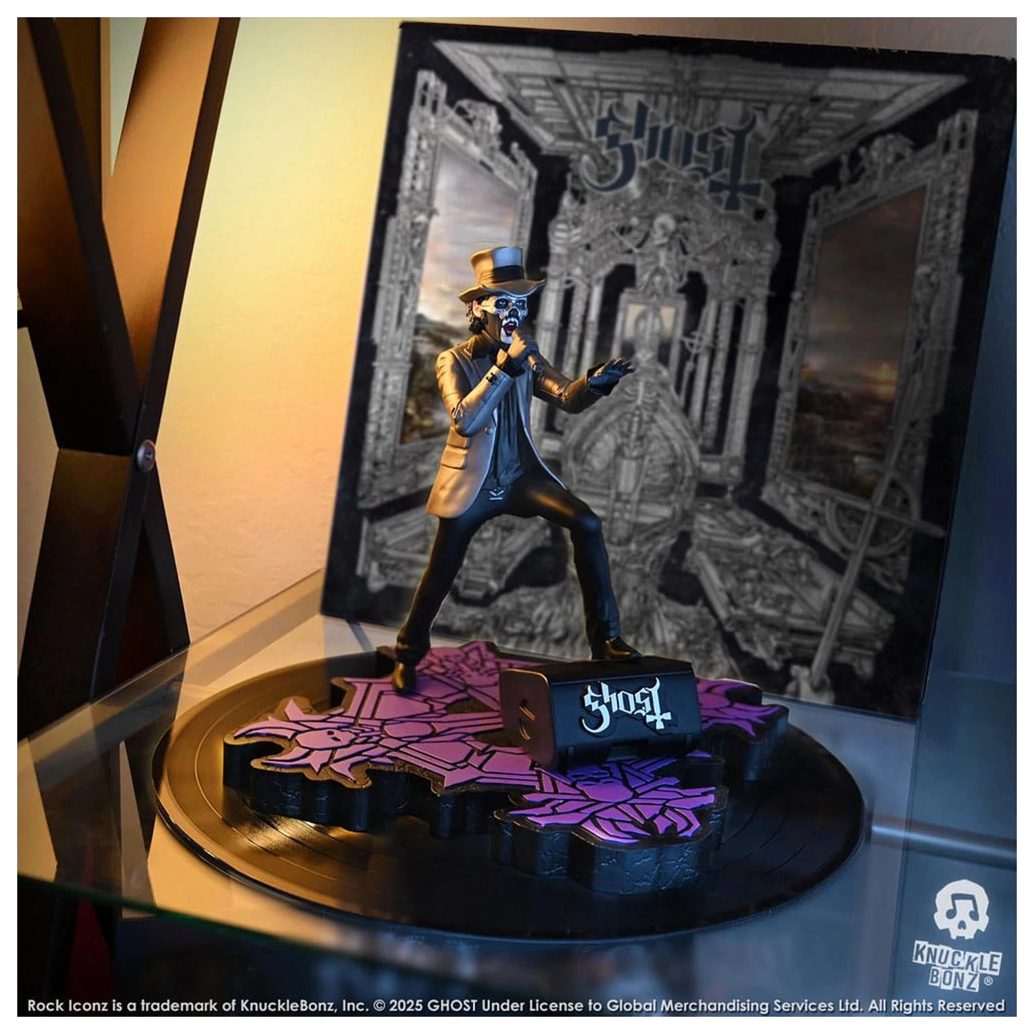 Ghost Rock Iconz Socha Papa V Perpetua cylindr 22 cm fotografii produktu