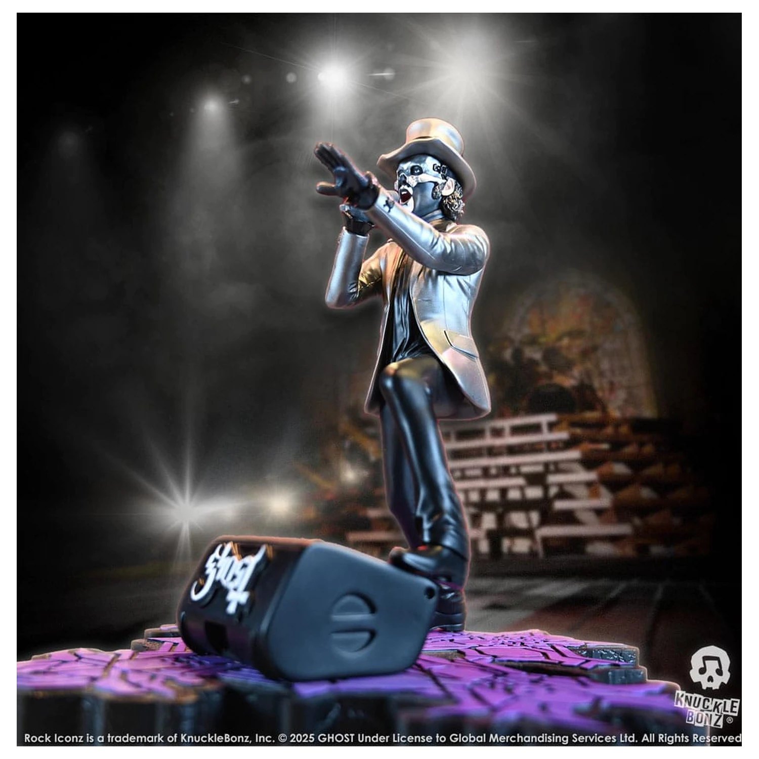 Ghost Rock Iconz Socha Papa V Perpetua cylindr 22 cm fotografii produktu