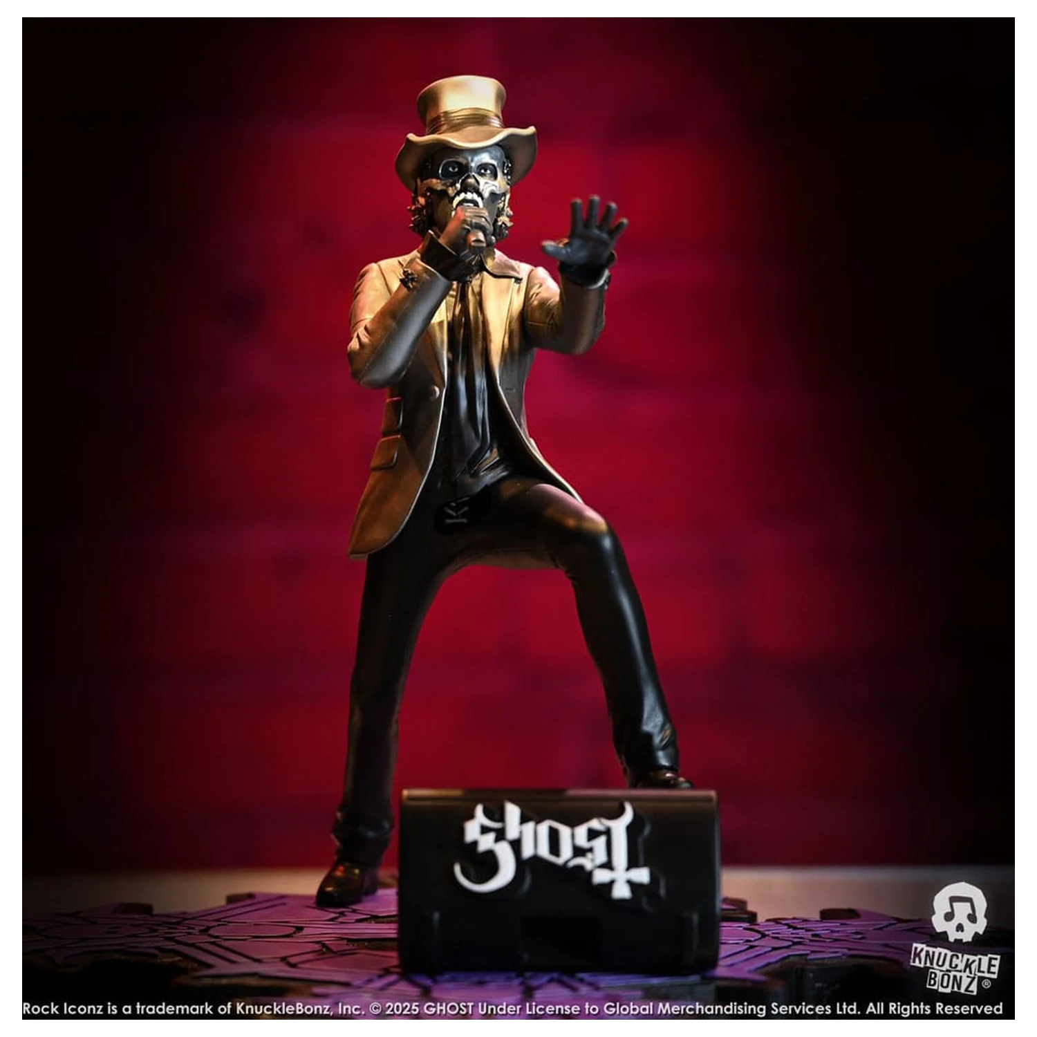Ghost Rock Iconz Socha Papa V Perpetua cylindr 22 cm fotografii produktu