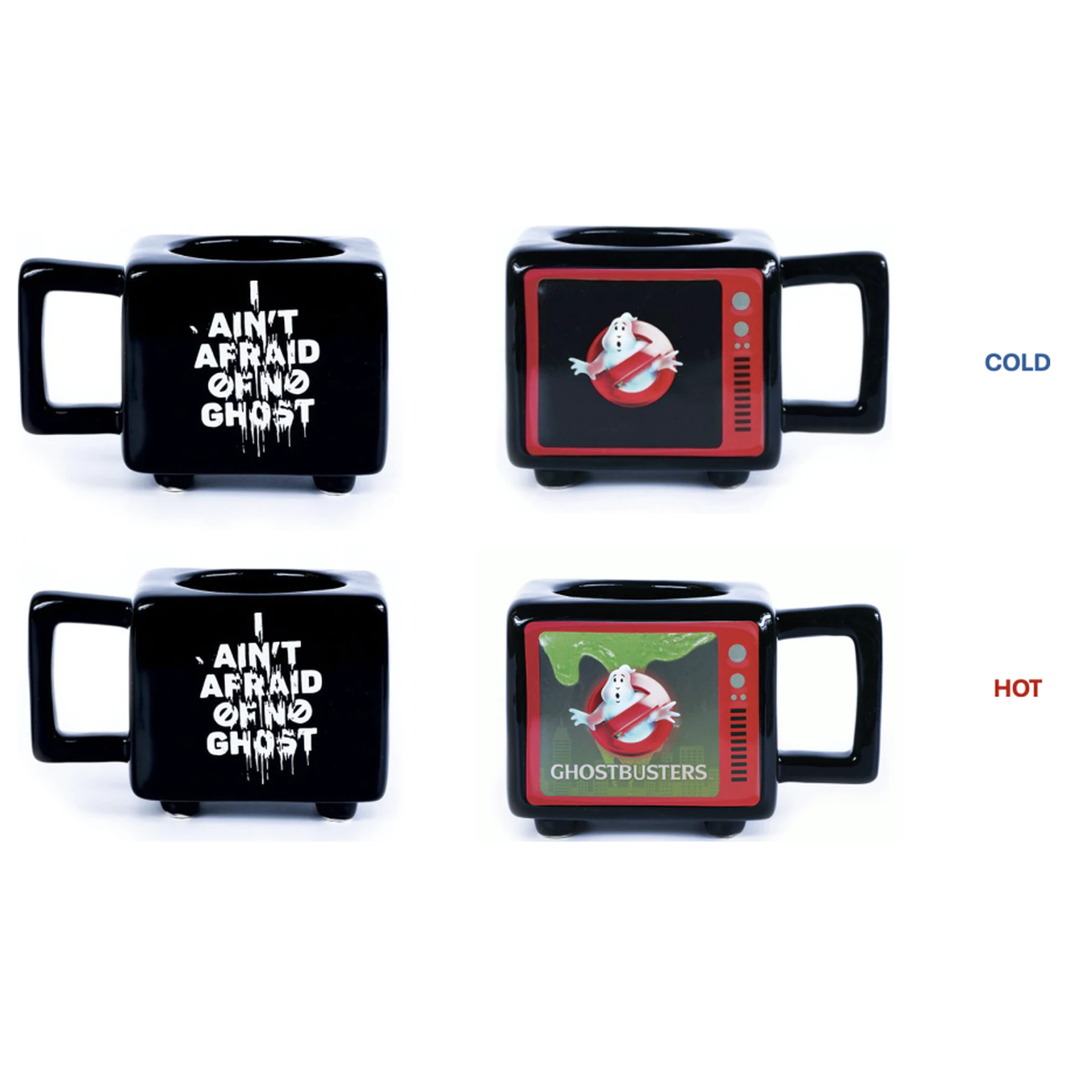 Ghostbusters I Ain't Afraid Retro TV hrnek měnící barvu s teplem 500 ml fotografii produktu