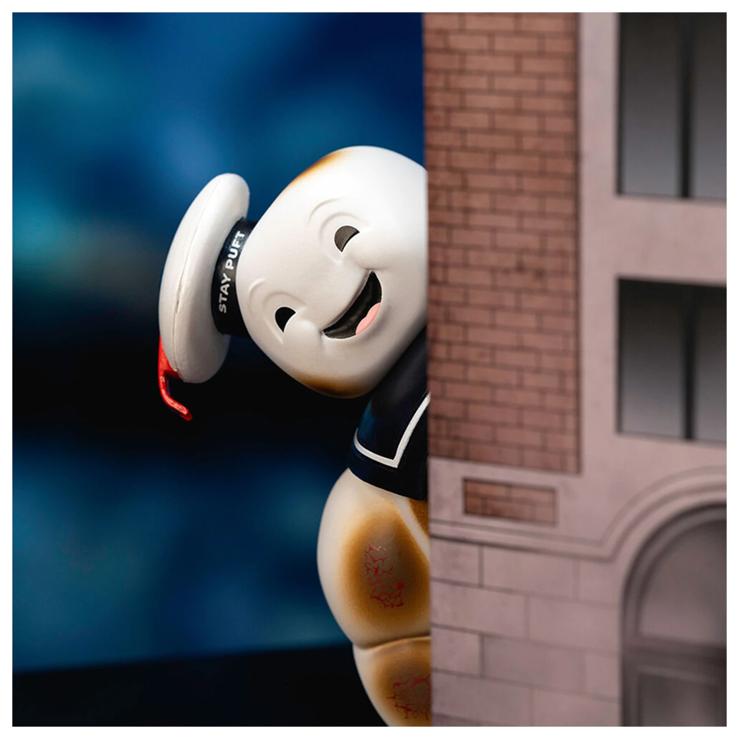 Ghostbusters Puft Marsmellow movie set stage figura diorama fotografii produktu