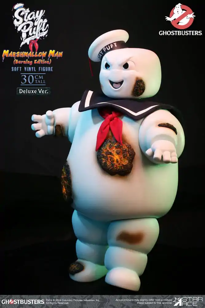 Ghostbusters Soft Vinyl Statue Stay Puft Marshmallow Man Burning Edition Deluxe Verze 30 cm fotografii produktu