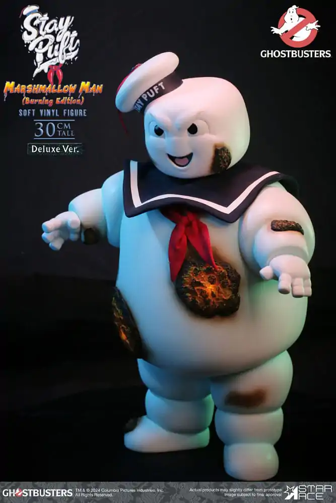 Ghostbusters Soft Vinyl Statue Stay Puft Marshmallow Man Burning Edition Deluxe Verze 30 cm fotografii produktu