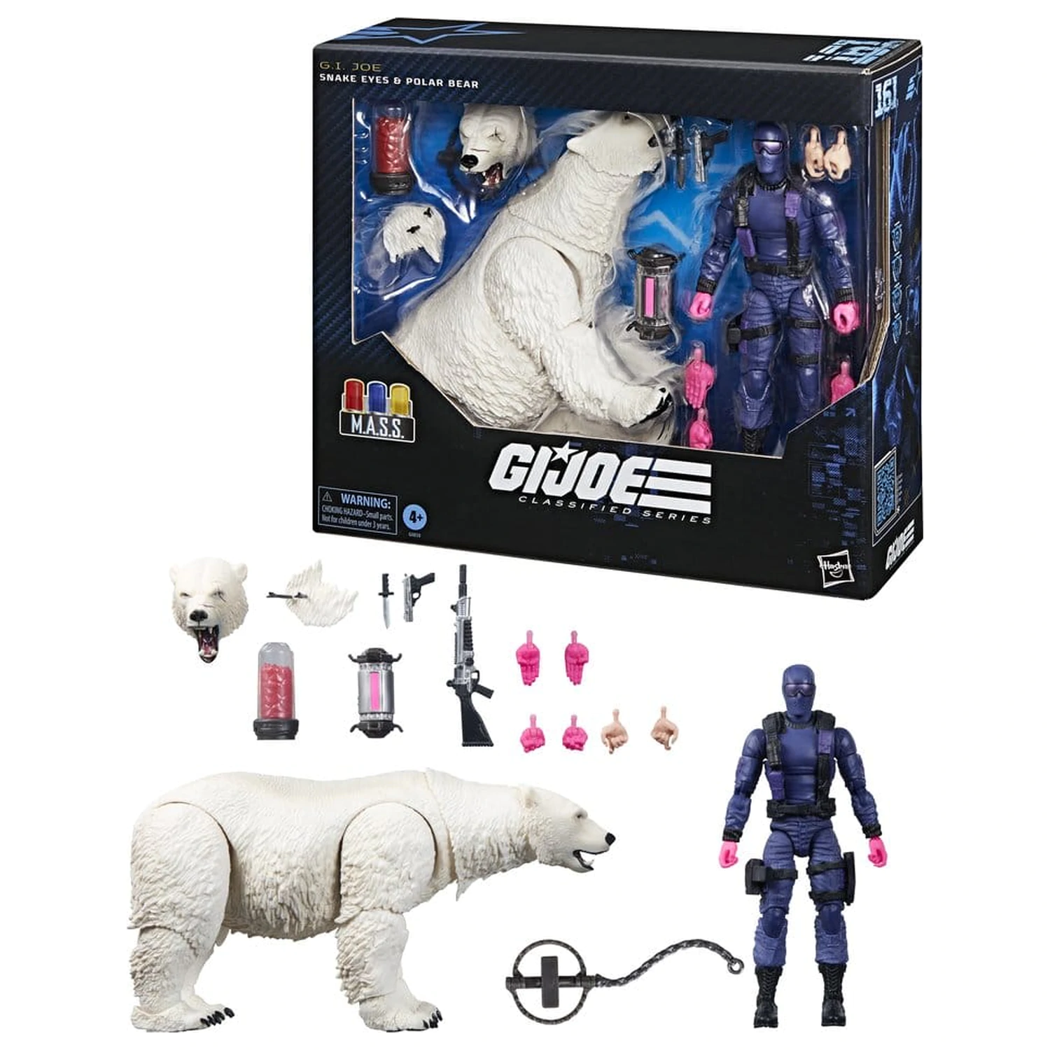 GI Joe Classified Series Akční figurka Snake Eyes with Polar Bear 15 cm fotografii produktu