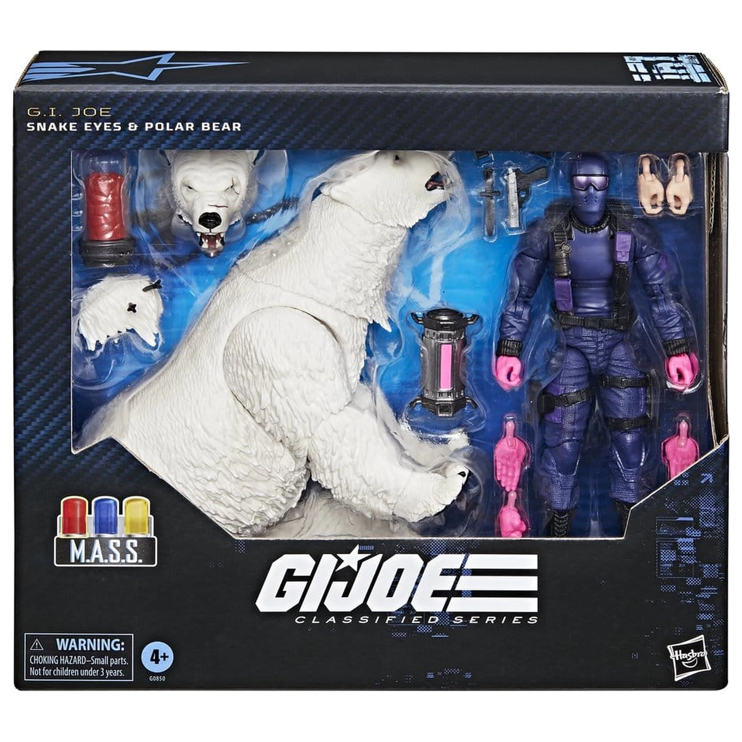 GI Joe Classified Series Akční figurka Snake Eyes with Polar Bear 15 cm fotografii produktu