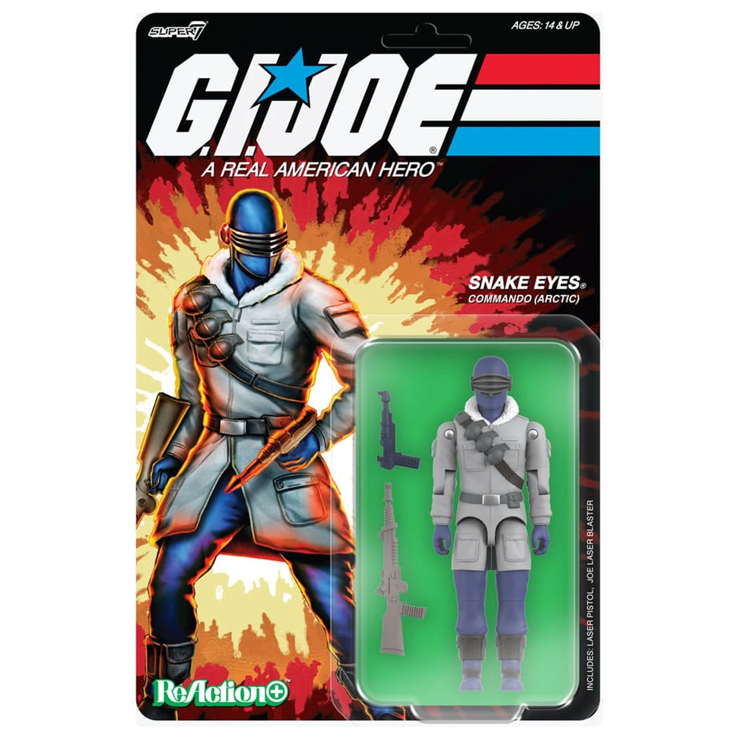 GI Joe (Movie) ReAction+ Action Figure Wave 5 Arctic Snake Eyes (Movie) 10 cm  fotografii produktu