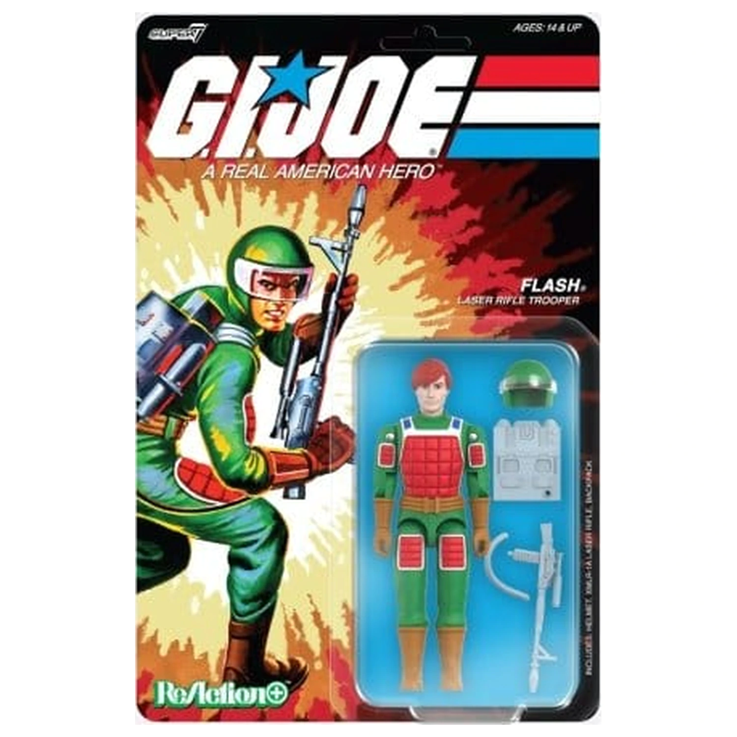 GI Joe ReAction+ akční figurka Wave 07 Flash (Comic) 10 cm fotografii produktu