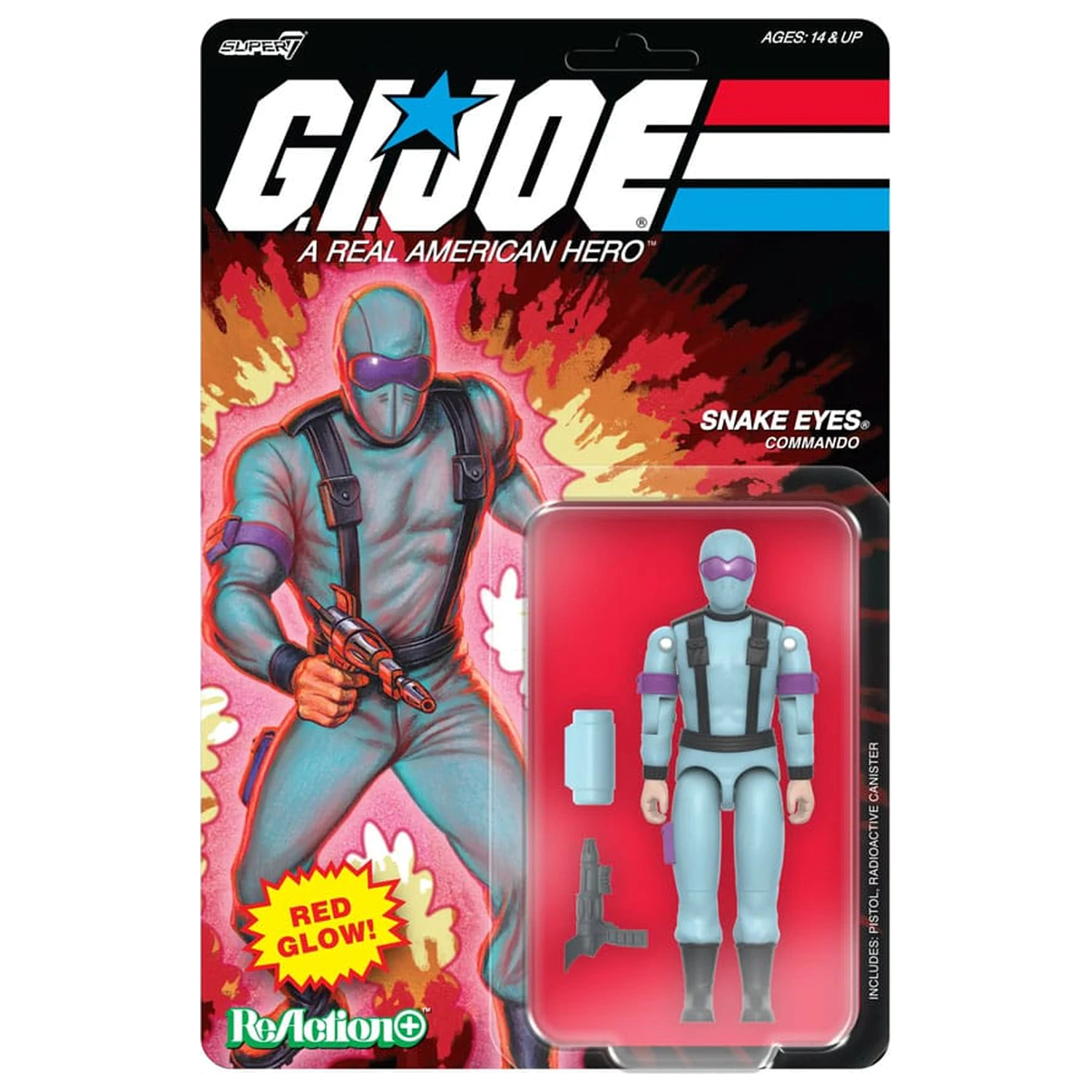 GI Joe ReAction+ akční figurka Wave 06 Snake Eyes (Red Glow, Crystal Poison) 10 cm fotografii produktu