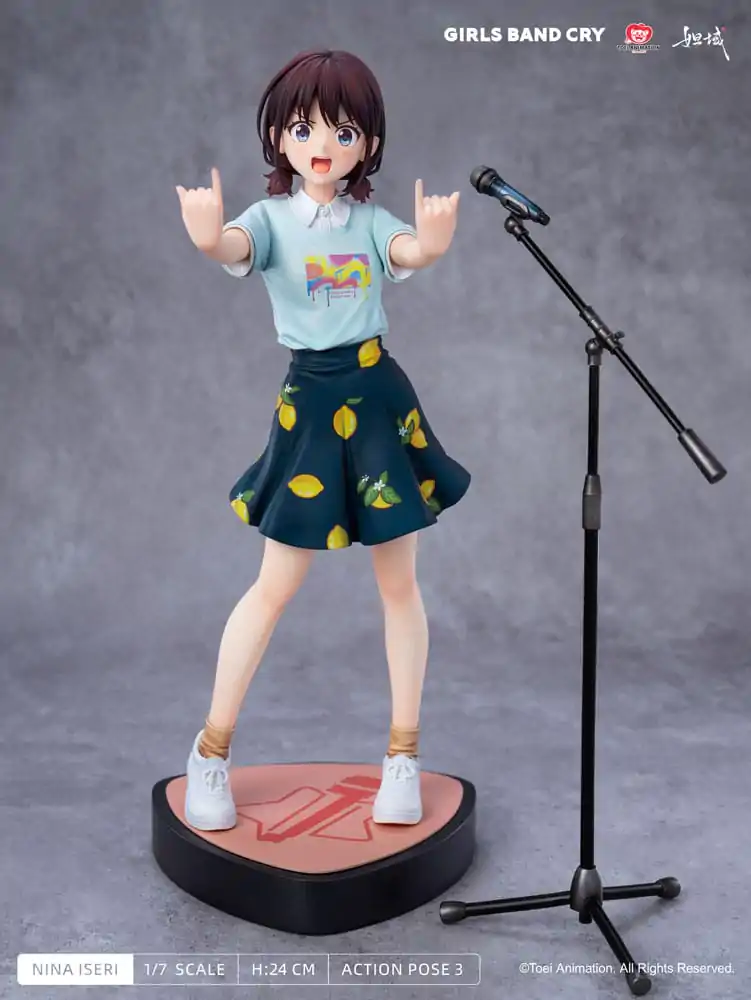 Girls Band Cry Natsu wo Mankitsu shite Sakebe Series No. 1 PVC soška 1/7 Nina Iseri 24 cm fotografii produktu