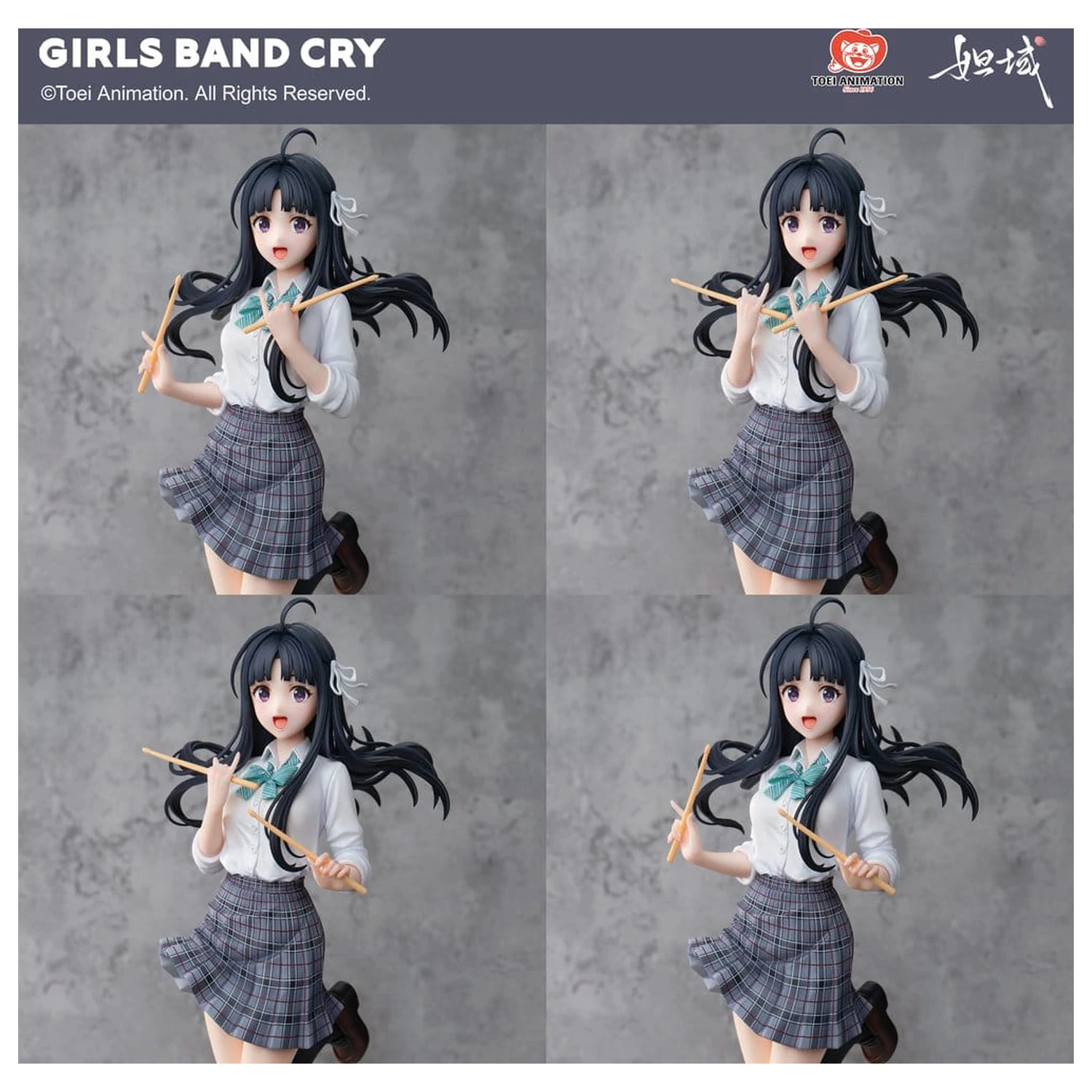 Girls Band Cry Natsu wo Mankitsu shite Sakebe Series No. 2 PVC socha 1/7 Subaru Awa 26 cm fotografii produktu