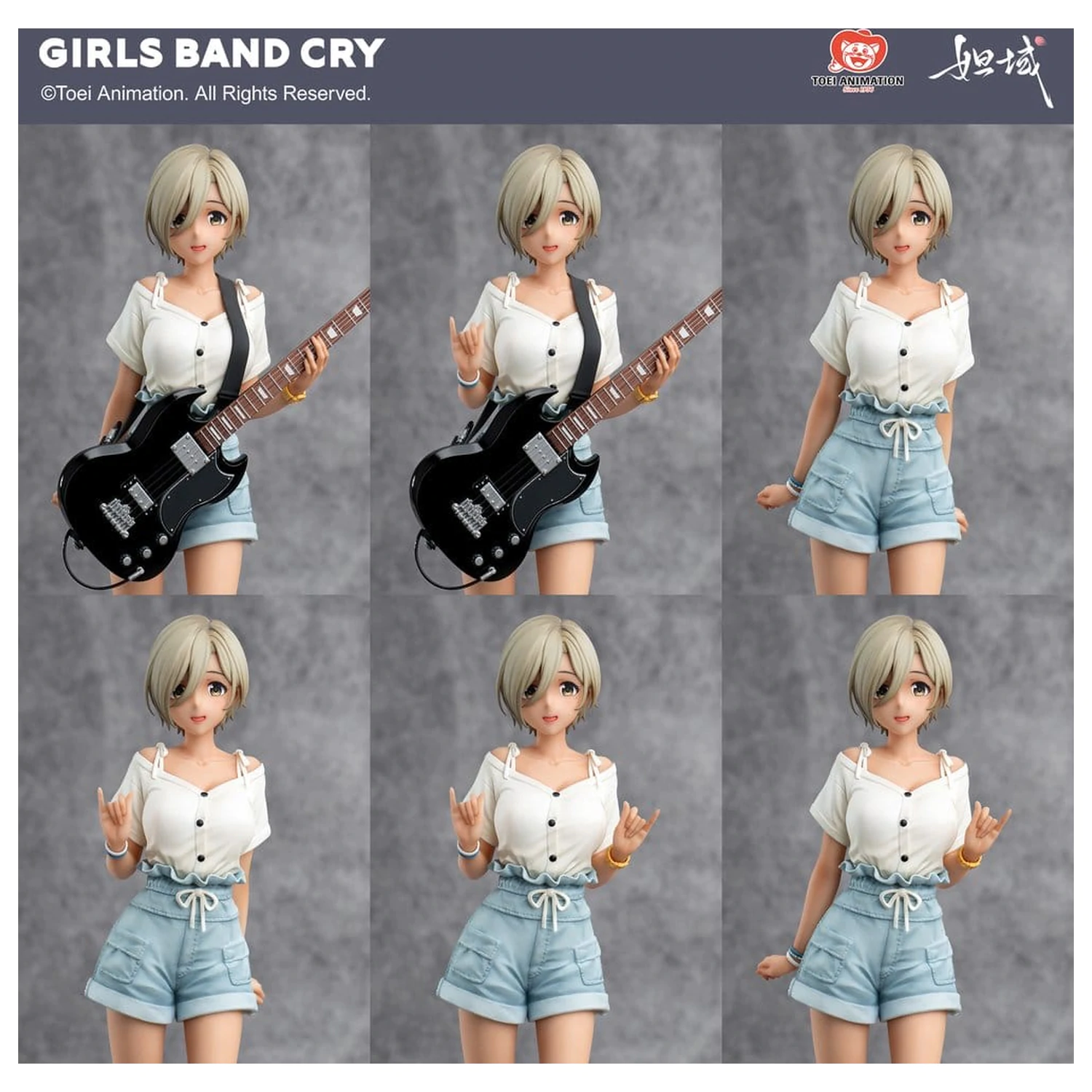 Girls Band Cry Natsu wo Mankitsu shite Sakebe Series No. 3 PVC socha 1/7 Rupa 26 cm fotografii produktu