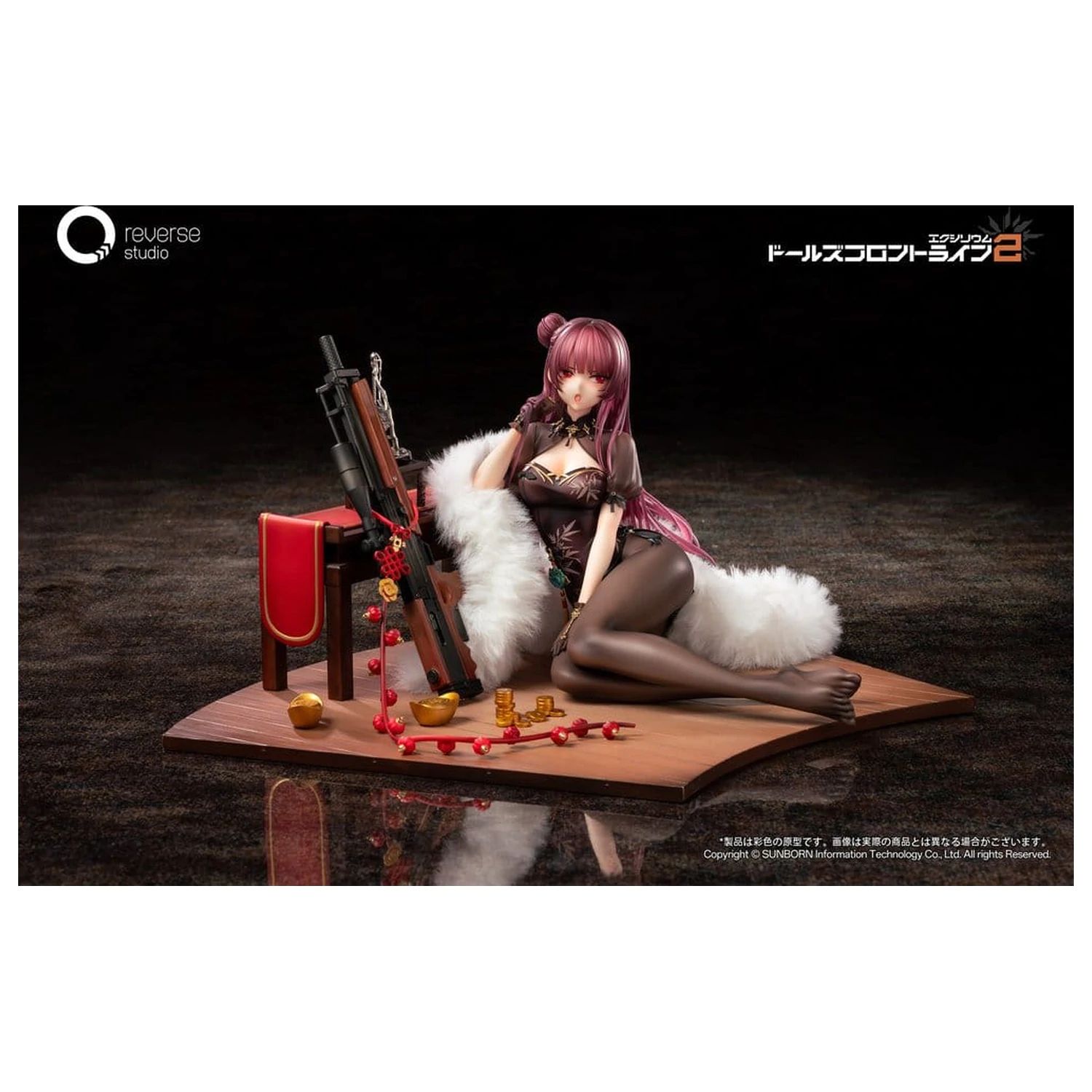 Girls´ Frontline 2: Exilium Socha 1/6 Makiatto: Embroidered Bamboo, Blooming Shadows Ver. 13 cm fotografii produktu