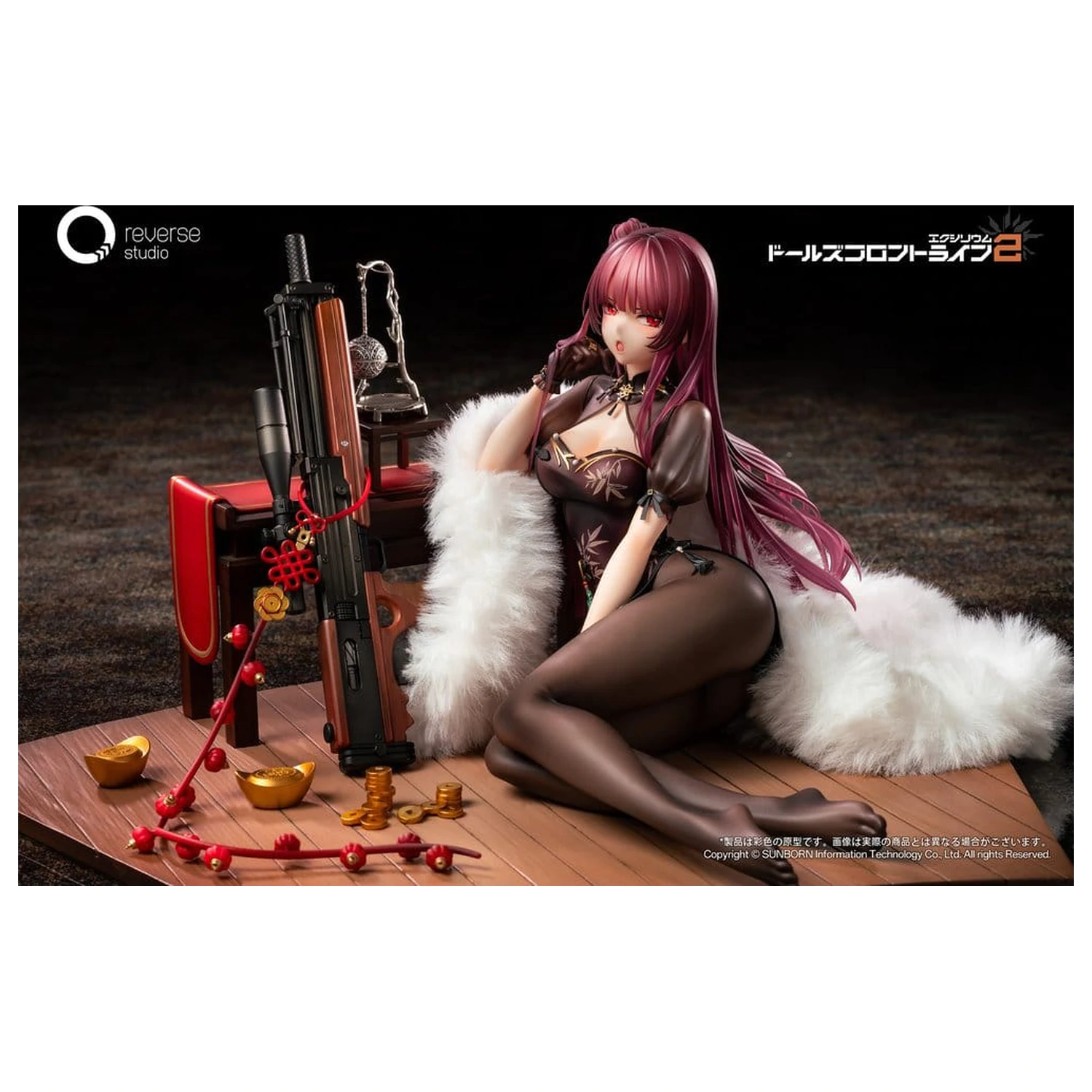 Girls´ Frontline 2: Exilium Socha 1/6 Makiatto: Embroidered Bamboo, Blooming Shadows Ver. 13 cm fotografii produktu