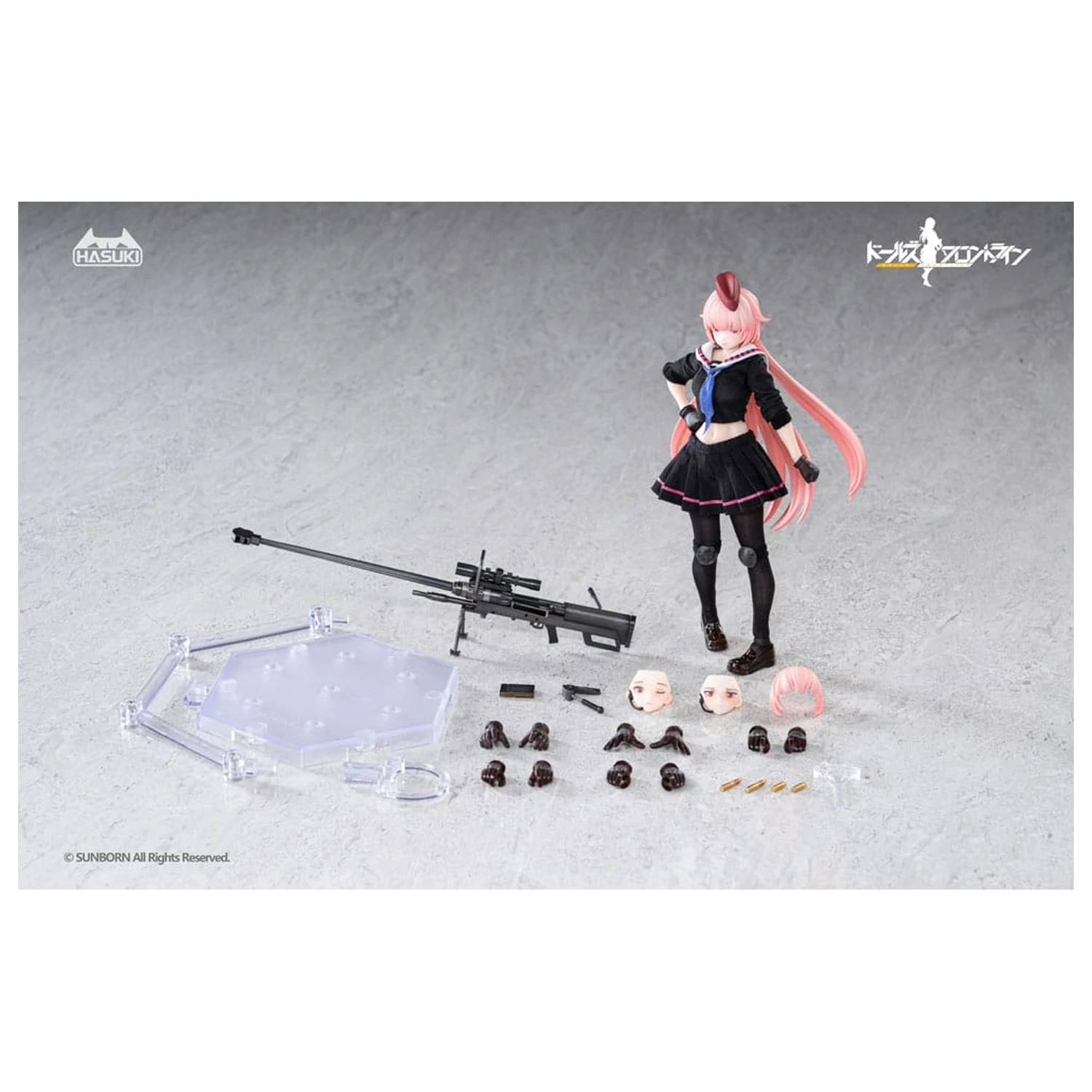 Girls´ Frontline Pocket Art Action Akční figurka 1/12 PA011 NTW-20 16 cm fotografii produktu