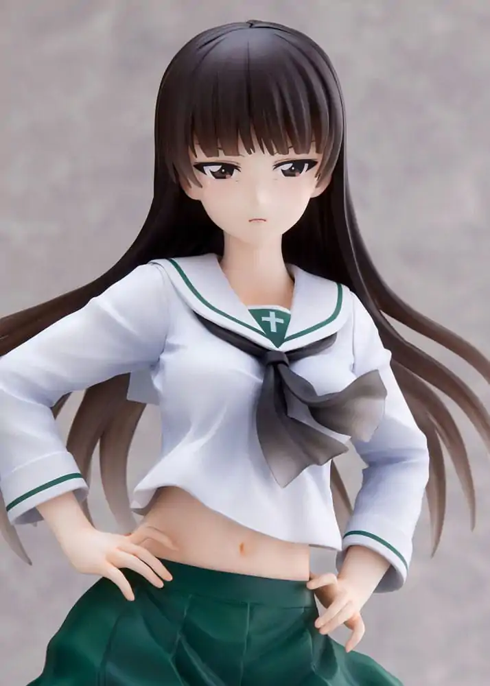 Girls und Panzer Senshadou Daisakusen! PVC socha 1/7 Shiho Nishizumi Oarai Girls High 25 cm fotografii produktu