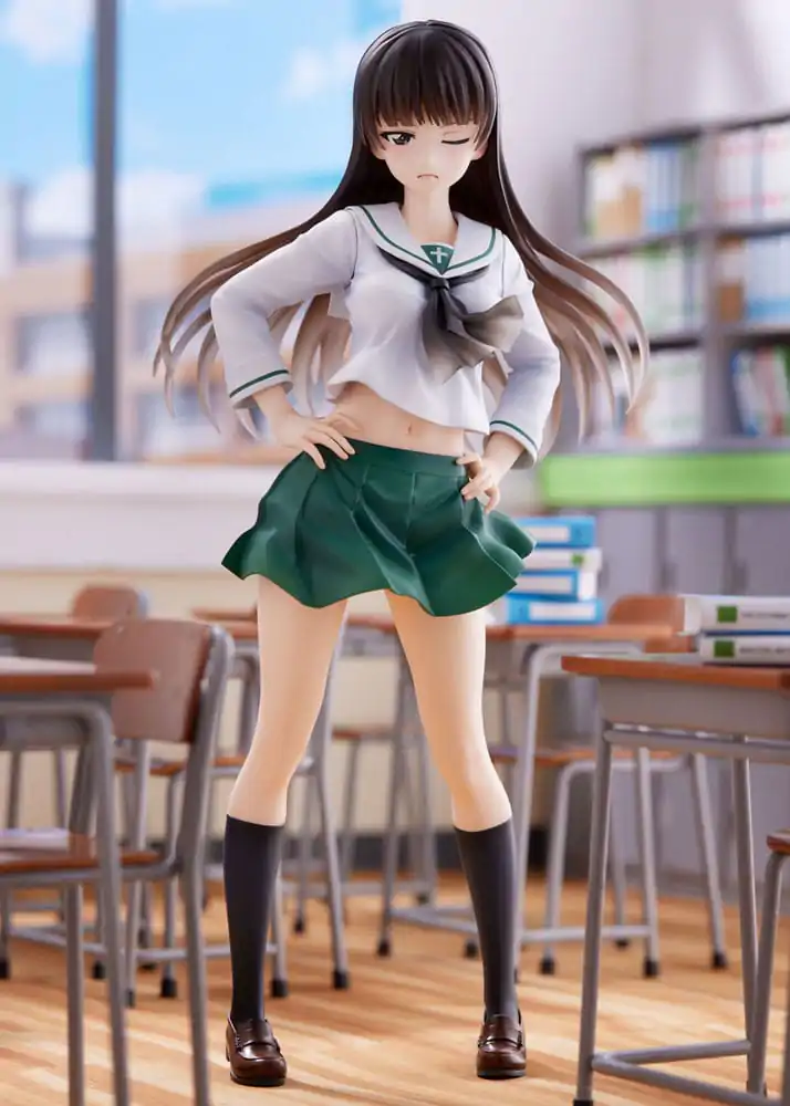 Girls und Panzer Senshadou Daisakusen! PVC socha 1/7 Shiho Nishizumi Oarai Girls High 25 cm fotografii produktu