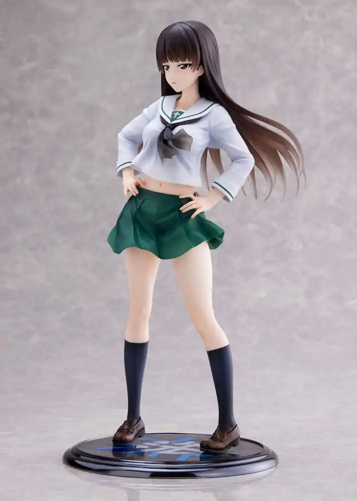 Girls und Panzer Senshadou Daisakusen! PVC socha 1/7 Shiho Nishizumi Oarai Girls High 25 cm fotografii produktu