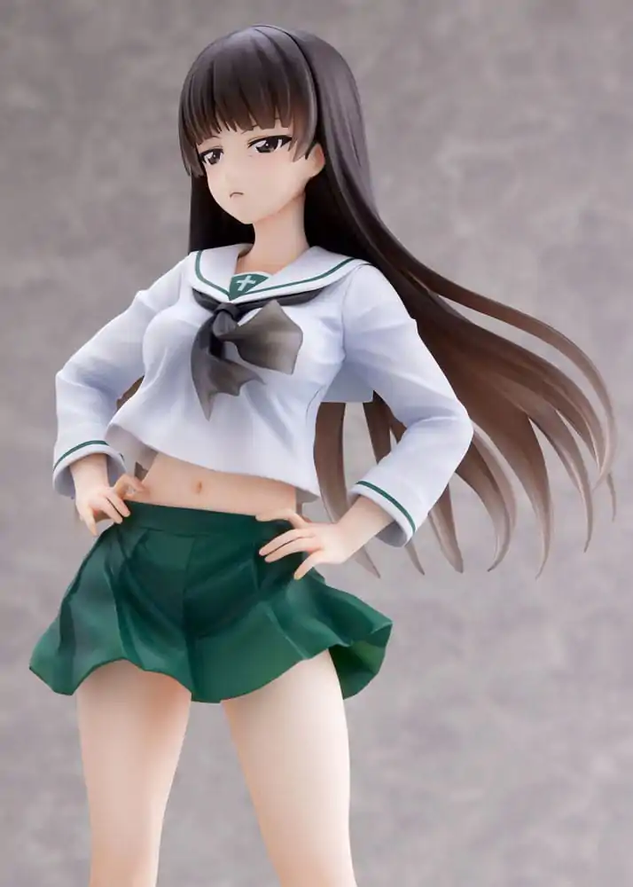 Girls und Panzer Senshadou Daisakusen! PVC socha 1/7 Shiho Nishizumi Oarai Girls High 25 cm fotografii produktu
