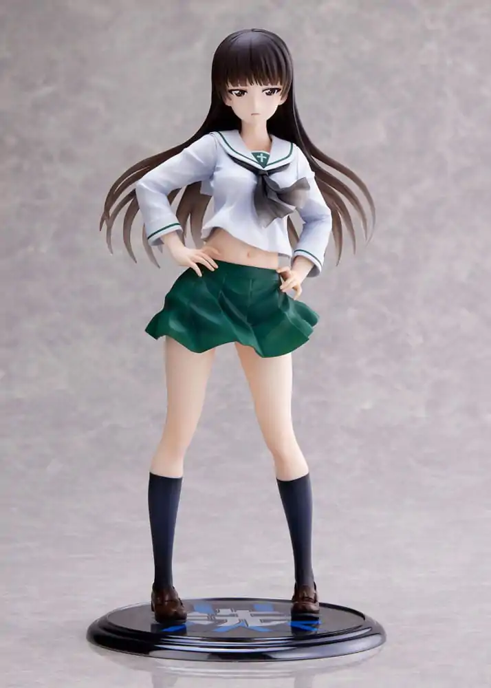 Girls und Panzer Senshadou Daisakusen! PVC socha 1/7 Shiho Nishizumi Oarai Girls High 25 cm fotografii produktu
