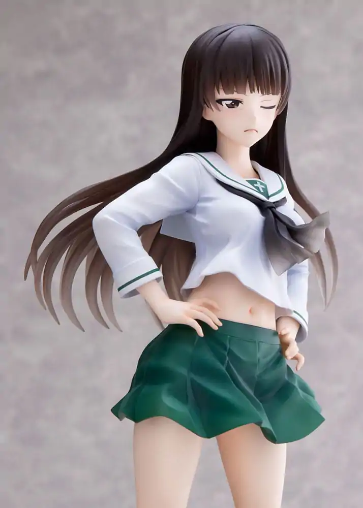 Girls und Panzer Senshadou Daisakusen! PVC socha 1/7 Shiho Nishizumi Oarai Girls High 25 cm fotografii produktu