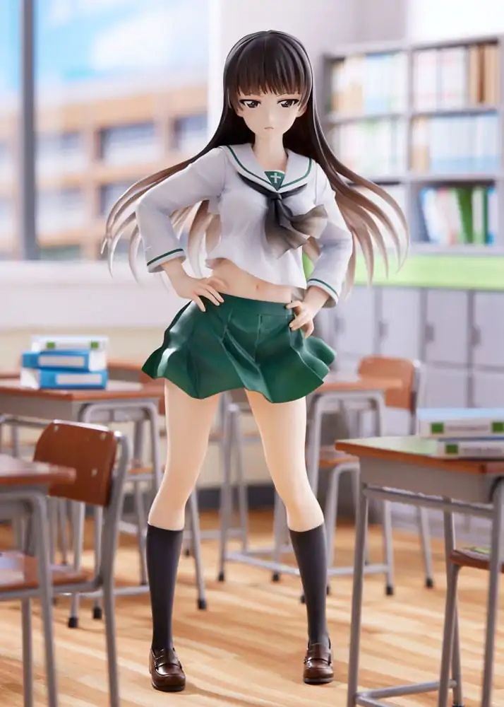 Girls und Panzer Senshadou Daisakusen! PVC socha 1/7 Shiho Nishizumi Oarai Girls High 25 cm fotografii produktu