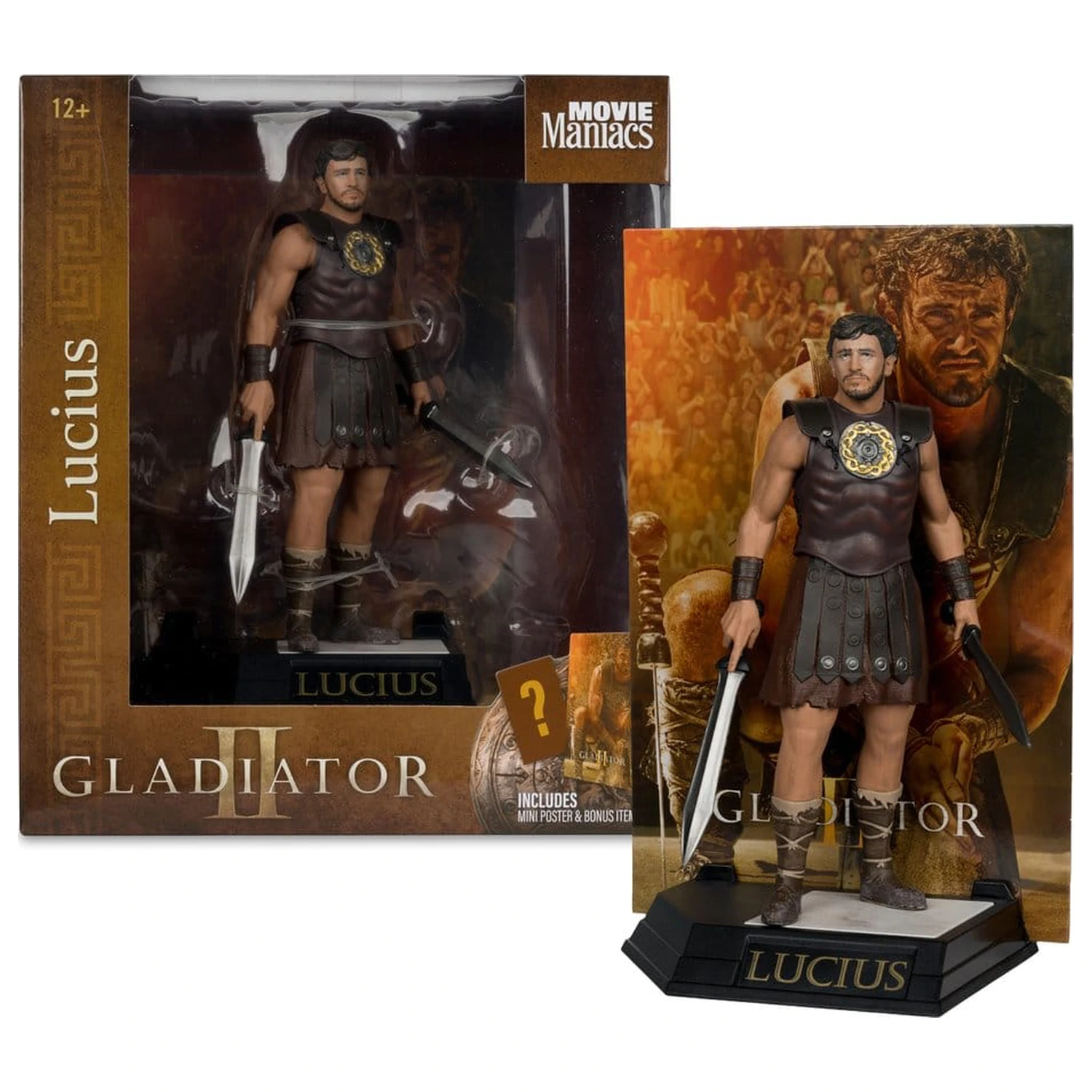 Socha Gladiator II Movie Maniacs Lucius 16 cm fotografii produktu