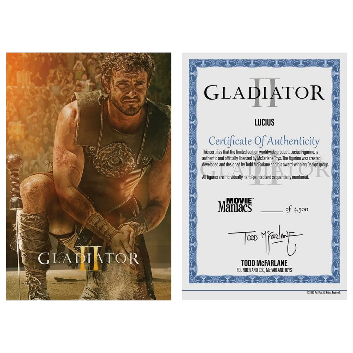 Socha Gladiator II Movie Maniacs Lucius 16 cm fotografii produktu