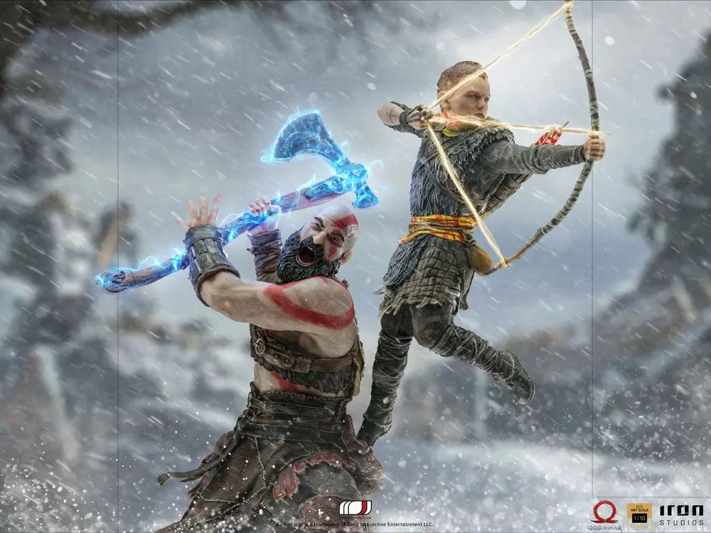 God of War BDS Art Scale Socha 1/10 Kratos & Atreus 34 cm fotografii produktu