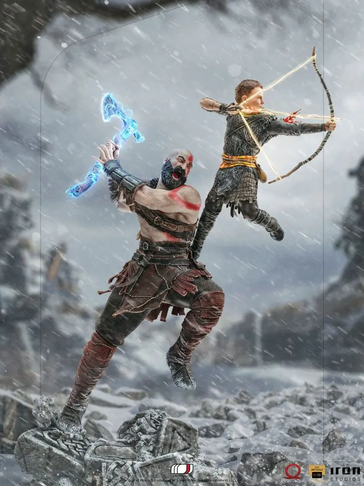 God of War BDS Art Scale Socha 1/10 Kratos & Atreus 34 cm fotografii produktu