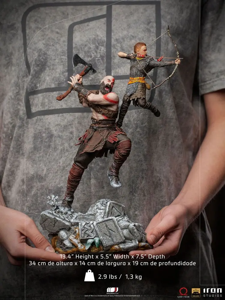 God of War BDS Art Scale Socha 1/10 Kratos & Atreus 34 cm fotografii produktu