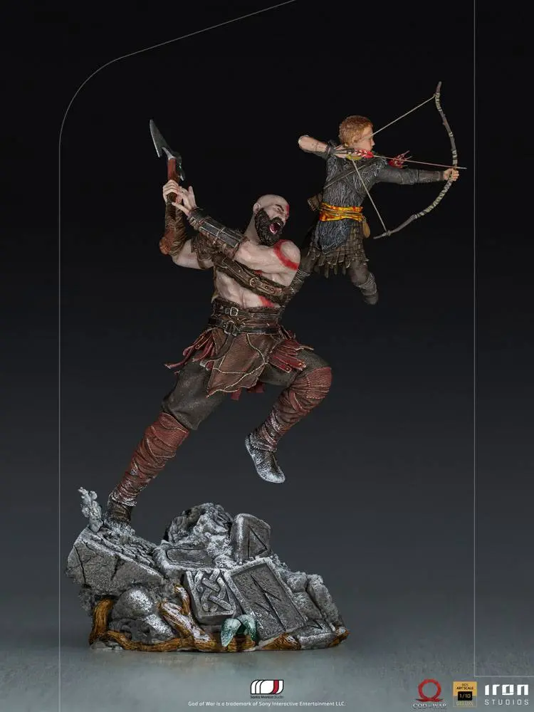 God of War BDS Art Scale Socha 1/10 Kratos & Atreus 34 cm fotografii produktu