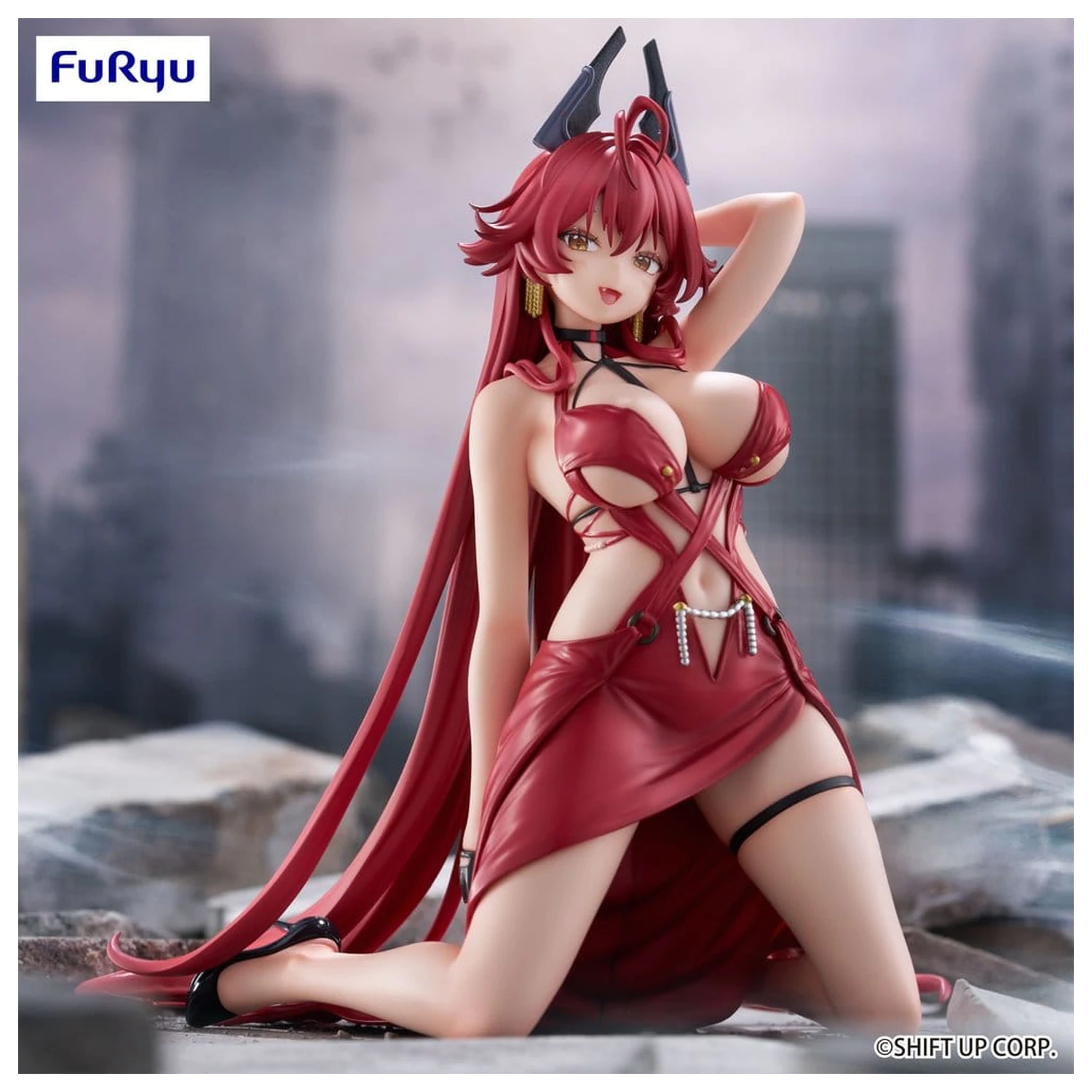 Goddess of Victory: Nikke Noodle Stopper PVC figurka Red Hood: Nonsense Red 14 cm fotografii produktu