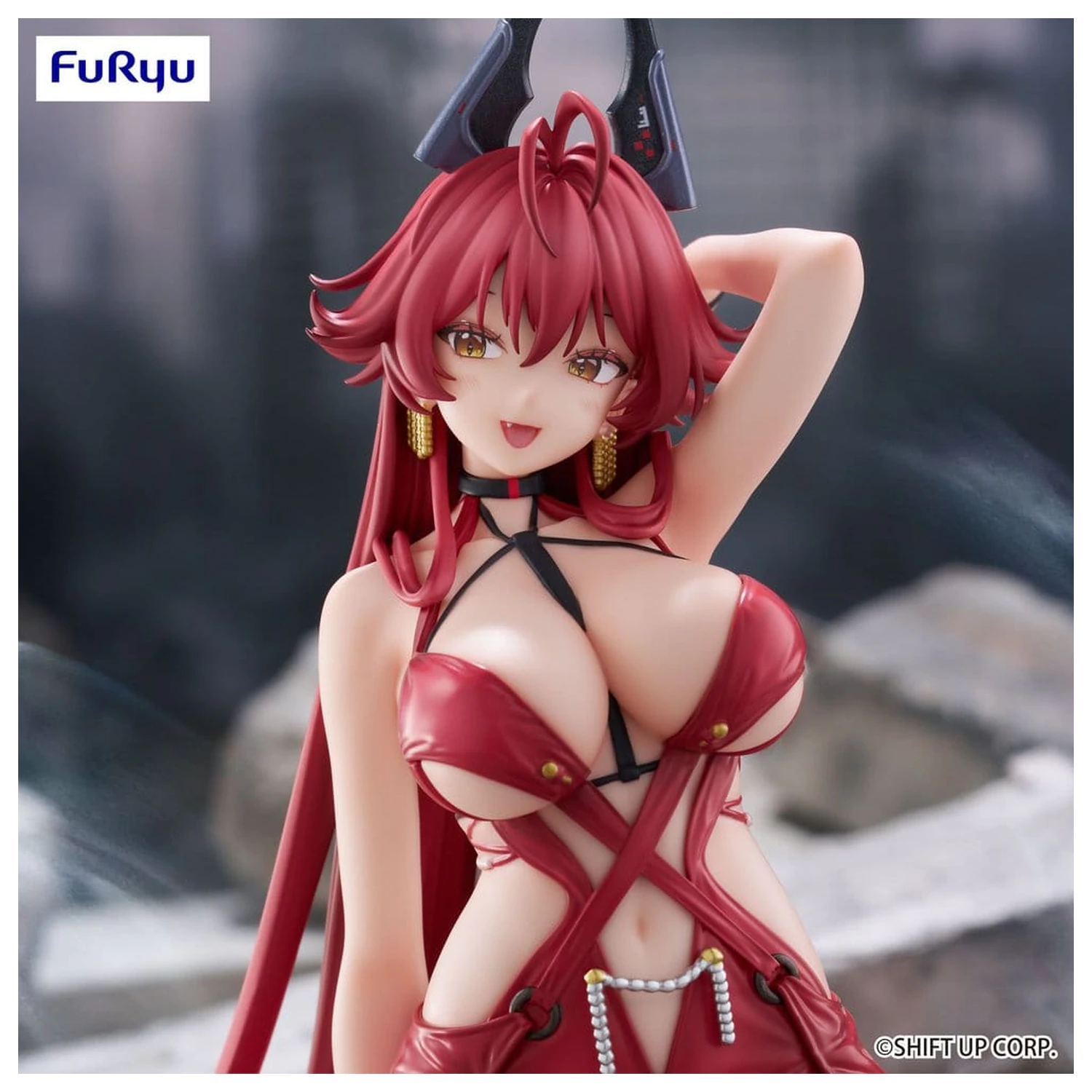 Goddess of Victory: Nikke Noodle Stopper PVC figurka Red Hood: Nonsense Red 14 cm fotografii produktu